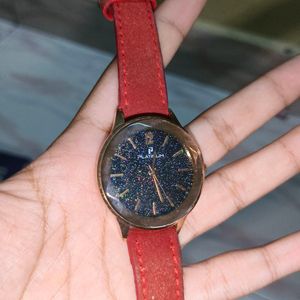 red aesthetic watch