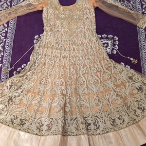 Golden Anarkali Now Available In Offer