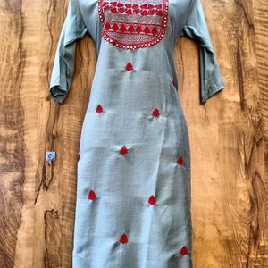 Embroidery Kurthi