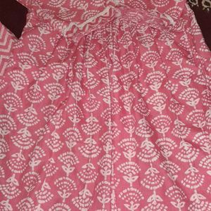 Light Pink Naira Cut Kurta Set