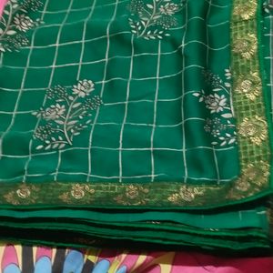 Green Colour Saree