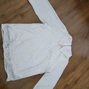 Off White Net Top