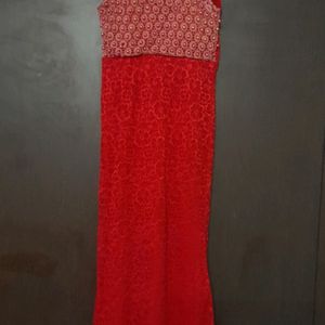 Red Beaded Dress