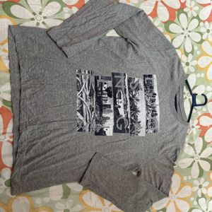 Men’s Stanley Stella Grey Full Sleeves T-shirt