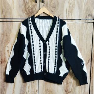 Black & White Designer Cardigan Size-42-44