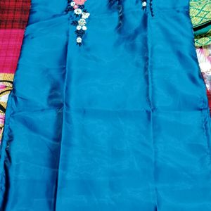 BLUE FLOWER PRINT KURTI