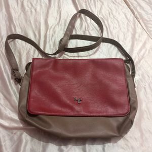 Baggit Maroon Tan Stylish Sling Bag