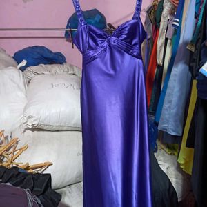 Party  Long Purple Trail Dress Gown Urbanic