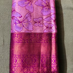 Fixed New Fancy Floral Design Saree