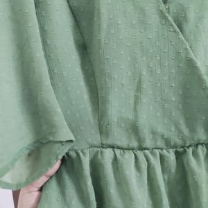 Faballey's A- Line Olive Green Top