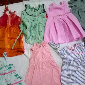 Combo Frocks 3 To 9 Months