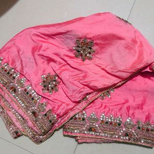 Coral Pink Gota Patti Kurta Pant & dupatta