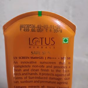Lotus herbal Sunscreen