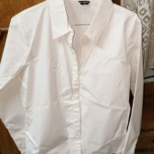 White Formal Women Shirt