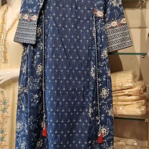 Indigo Summer Kurta Set With Dupatta