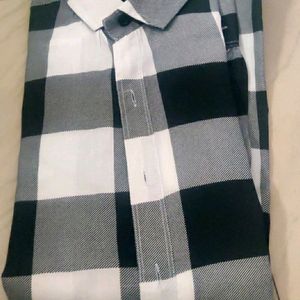 Black And White Check Shirt