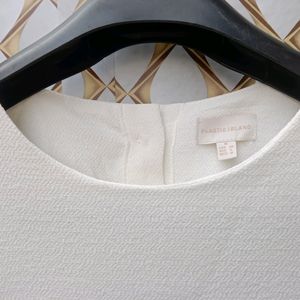 New Winter Wear Korean Off White Top