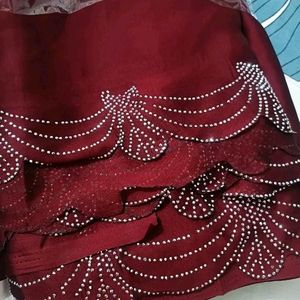 Trending Beautiful Diamond Work Saree