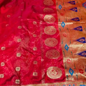 kathpadar saree with blouse