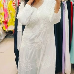 Malmal Chikankari Kurti🌷SALE🌷