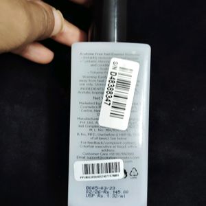 Colorbar Acetone Free Enamle Remover ,new With Tag