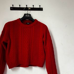 Red Knit Sweater