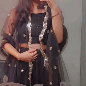 Black Lehenga Set