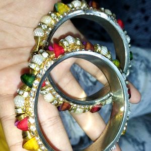 Color Stone Bangles