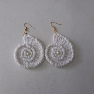 Sea Shell Crochet Earings 🐚