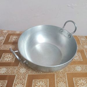 Silver Round kadhai