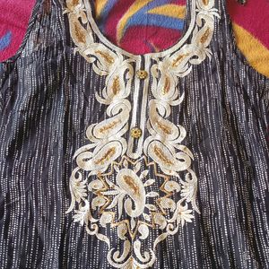 Kurti M 38 Size Cotton Embroidered And New Like