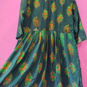 Green Georgette Frock