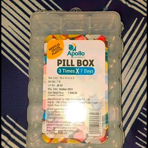 Pill Box With Tag