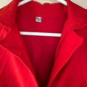 WOMEN RED COAT/BLAZER