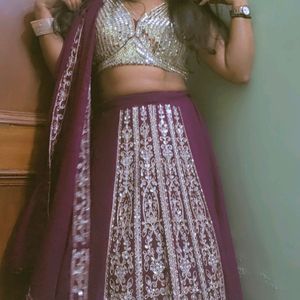 Purple Colur Legha Choli