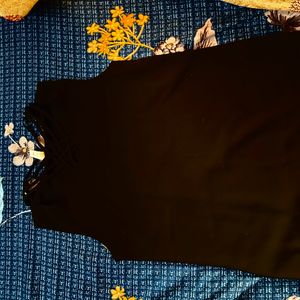 Black Stylish Neck Top