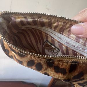 Guess Animal Print Wristlet Bag