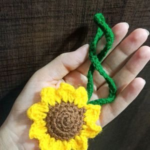 Crochet Sunflower Charm🌻