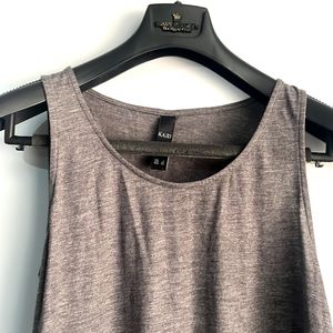 Grey Sleeveless Casual Top