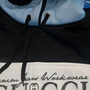 Mens Hoodies Gucci Brand Blue Colour