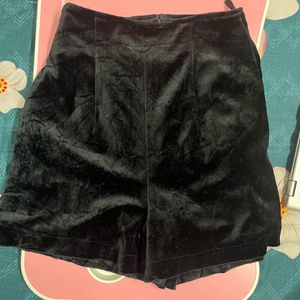 Black Velvet Shorts