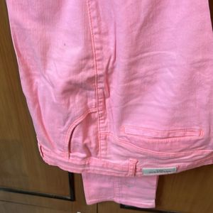 Peach Colour Cotton Pants