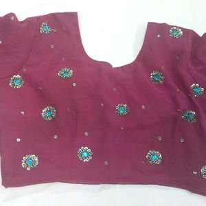 Saree Latkan Full Stone & Golden beads