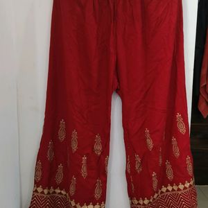 Ethnic Maroon Palazzo