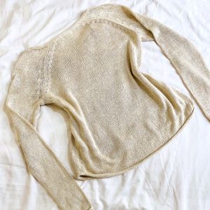 H&M Crochet Knit Pullover Top