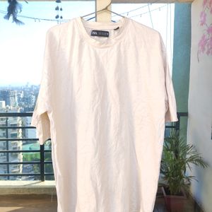 Zara Oversized Drop-shoulder T-shirt