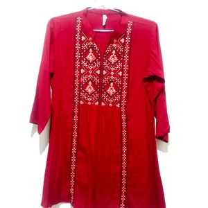 Red Kurta