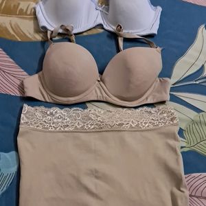 Combo Of Five Imported Fabric Bra N Panty