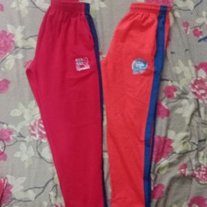 Set Of Two Pajama Red And Orange Colour