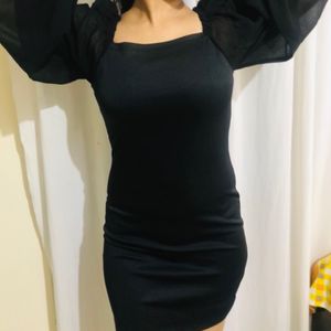 Black mini dress